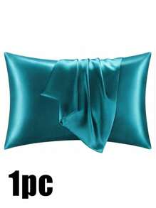 Luxurious Silky Soft Pillowcase - Breathable Skin-Friendly Cool Feel, Solid Color With Envelope Closure - Machine Washable Bedding Washed Silk Pillowcase Single Ice Silk Satin Silk Faux Silk Pillowcase Christmas Gift