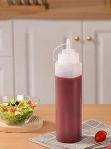 5pcs/3pcs/2pcs/1pc Squeeze Bottle, Home Use Condiment Bottle, Sauce Bottle, Juice Bottle, Squeeze Bottle, Kitchen Oil Bottle, Refill Bottle, Water Bottle