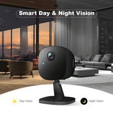 1pc 1080P High-Definition WiFi Smart Home Security Camera With Voice Intercom, Night Vision, Motion Alarm And Remote Mobile Viewing-Indoor/Outdoor Monitoring System With USB Power Supply, Motion Alarm System | Fashionable White Camera | Small Camera