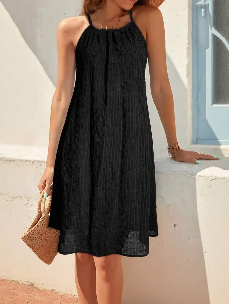 Women's Solid Color Casual Cami Summer Sundress