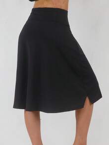 RUNONWHEELS 5 Halloween Midi Length Women's Tennis Skirts Golf Skorts With Pockts Pleated Modest Skirts Long Knee Length Athletic Workout Liner Shorts High Waisted Tummy Control - màu đen - Xem 4