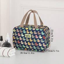 1 Piece Printed Wash Storage Bag Fashion Large Capacity Waterproof Tote Bag Short Trip Yoga Fitness Zipper Handbag - Multicolor - View 4