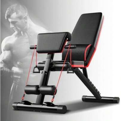 CNCEST Adjustable Weight Bench Workout Bench Press Foldable Incline Decline Exercise Workout Bench For Home Gym Sit Up Bench Perfect For Full Body Workout Fitness Bench Gym Equipment For Men