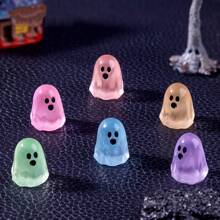 Creative Glow-In-The-Dark Mini Ghost Decorations DIY Kit, Miniature Micro Landscape Halloween Decor, Desktop Ornament, Festival/Birthday/Halloween Gift