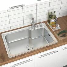 Kitchen Sink Drop-In Kitchen Sink Stainless Steel Single Bowl Sinks - 1 - View 2