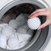 2pcs Anti- Laundry Balls, Pure White Magic Cleaning Balls For Top Load & Front Load Washing Machines, Stain Removal & Prevention