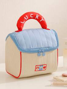 1 pieza Bolsa de maquillaje con gran capacidad con forma de casa adorable, organizador de artículos de tocador para viajes, nuevo diseño, bolsa de regalo