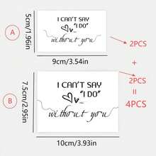 علامات صغيرة على زجاجات الشمبانيا للطلب من الصديقات لحضور حفل الزفاف - مجموعة من 10/20 - فكرة هدية صندوق "لا أستطيع أن أقول نعم دونك"