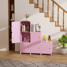 منظم تخزين صندوق DIY، خزانة أحذية ذات 6 صناديق، مناسبة للمنزل والمكتب والخزانة، حل تخزين أحذية حديث