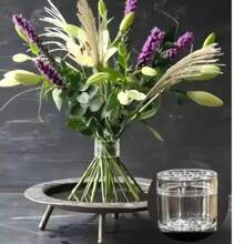 4 peças de arranjos de flores espirais em formato de favo de mel transparente - Suportes de hastes de plástico duráveis para buquês de casamento "faça você mesmo" e arranjos florais elegantes, perfeitos para arranjos florais e decoração de casamento | Arranjos florais elegantes | Vasos de plástico duráveis para decoração de festas e feriados
