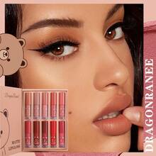 Dragon Ranee 10pcs Matte Velvet Waterproof Smudge-Proof Lipgloss Set, Long Lasting Beautiful Tint Effect - D8204 - View 4