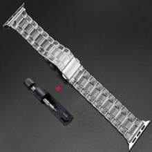 Pulseira transparente de liberação rápida para AppleWatch, compatível com 38 mm, 40 mm, 41 mm, 42 mm, 44 mm, 45 mm, 49 mm, S10, 42/46 mm, unissex, casual, ajustável, de substituição, compatível com Ultra/SE/8/7/6/5/4/3/2/1, pulseira esportiva, respirável, à prova d'água, para uso diário, festas, feriados, verão, volta às aulas, presente perfeito para mãe, pai, amante, estudante