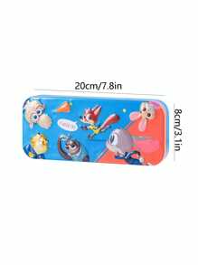 Disney 1pc Disney Double-Layer Metal Stationery & Pencil Case With Cute Cartoon Design, High-Quality Aesthetic Storage Organizer For School, Office, Home Use - Perfect Gift For Back To School, Graduation, Birthday,Pencil Pouch,School Bag