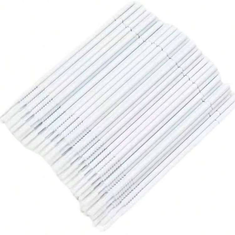 100 件/包睫毛延长清洁棉签，睫毛清洁棒，一次性睫毛膏卸妆棉签，纳米加长头清洁棉签，用于化妆刷、卸睫毛、唇刷、清洁棉签、涂抹美容工具 - 彩色 - 查看 10