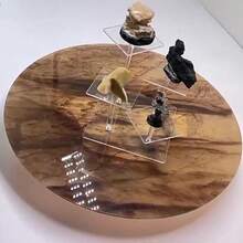 Ein Set transparenter Acryl-Ausstellungsregale, Schmuckausstellungsregale, Handaufbewahrungsregale. Kosmetikaufbewahrungsregal. Parfümausstellungsständer. - Transparent - Übersicht 2