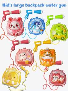Mochila de agua, juguete de agua para exteriores, lanzador de agua para niños, pistola de agua con tanque de mochila de alta capacidad de 2000ml que tiene correas ajustables, con un alcance de 8 metros, para actividades de juego con agua de verano para niños y niñas mayores de 3 años, juguetes para fiestas en la piscina, batallas con pistolas de agua