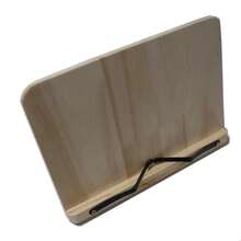 Portable Adjustable Book Holder Tray And Page Paper Clips-Cookbook Reading Desk Sturdy Stand For Books Lightweight Bookstand - Bamboo Flower28x20cm - View 7