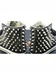 100pcs Silver Punk Cone Studs And Spikes - 7x10mm Screw Back - Silver Alloy - Great For Leather, Bags And Shoes - Silver - View 5