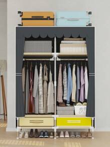 Este armario tiene un ancho de 39.37 pulgadas. Puede ser ensamblado rápidamente sin herramientas, generalmente con instrucciones detalladas incluidas. El desensamblaje también es muy sencillo, lo que lo hace conveniente para mudanzas y almacenamiento. La parte de tela se puede limpiar regularmente para mantener la limpieza.