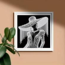 1PC Diamond Art Painting Kit Crafts Sparkling Floral Design With Lace & Jewelry Motifs Cross Stitch Room Home Bathroom Car Decor Embroidery Rhinestones Bedroom Living Holiday Gift Accessories