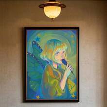 1 件可选框架海报墙艺术流行歌手奥罗拉 Aksnes 海报高清艺术墙防水家居客厅卧室酒吧唯美装饰 - 彩色 - 查看 21