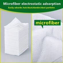 100pcs/Pack, 30pcs/Pack Super Fine Fiber Household Mop Pads, Disposable Mop Cloths, Dual Wet & Dry Use Kitchen Dishcloths, Static Dust Cleaning Cloths, Floor Cleaning Papers, Suitable For Living Room, Bedroom, Kitchen - White - View 4