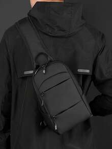 男士休闲多功能胸包，时尚单肩斜挎包