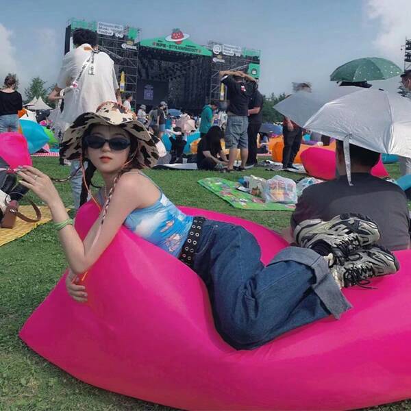 Portable Air Mattress For Camping - Lightweight, Inflatable Bed For Outdoor, Travel & Guest Use