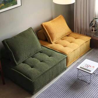 Sofá modular de espuma de alta densidad comprimido al vacío para espacios pequeños, sofá lánguido personalizable para sala de estar