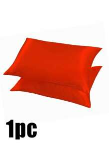 Luxurious Silky Soft Pillowcase - Breathable Skin-Friendly Cool Feel, Solid Color With Envelope Closure - Machine Washable Bedding Washed Silk Pillowcase Single Ice Silk Satin Silk Faux Silk Pillowcase Christmas Gift