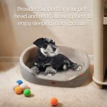 1 Pc Universal For All Seasons Pet House , For Small , Medium,Large Pets, Pet Nest Cushion With Removable Inner Pad, Split Lychee Leather Boat Nest