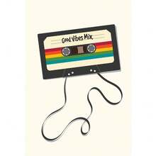 Cuadro con impresión de arte de álbum musical de discos de vinilo de mediados de siglo retro en lienzo para decoración de pared en sala de estar, opcional con marco - Multicolor - Ver 37