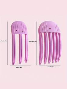 Glamorous Style 1/2 Packs Angel Themed Plastic Hair Volumizing Clips - No Feather, The Color Depth Is Random Easy Operation Hand Washable - Power-Free Root Lifting Combs For Heightened Hairstyling - Multicolor - View 8