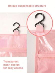 1pc Makeup Bag Set - Toiletry Organizer Bag, Cosmetic Bag, Handbag, Lightweight Travel & Home Use, Travel Essentials, Jewelry Organizer, Lip Gloss Organizer, Nail Polish Organizer, Makeup Organizer - Multicolor - View 8