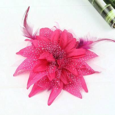 1. Damhatt med huvudbonad, trädgårdsteapartyhatt, vintage Kentucky-hatt, set med flera delar 2. Derbybröllopsblommor, cocktailslöja, fjäderhårspännen 3. Halloween- och julfesthårspännen med klor, hårklor, hårnålar, skolmaterial