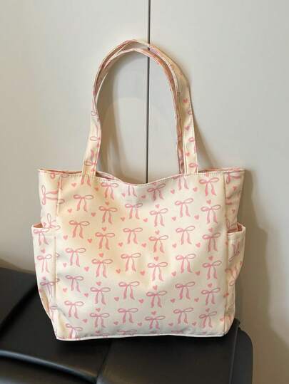 Nuevo bolso de playa/viaje/oficina de gran capacidad y múltiples compartimentos, con lazo y bolsillo, para niña de moda y alta calidad, ideal para verano