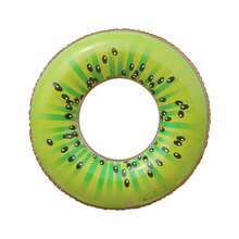 1 pieza Flotador inflable con forma de fruta grueso para fiestas en la piscina, flotadores de piscina de verano - kiwi - Ver 2