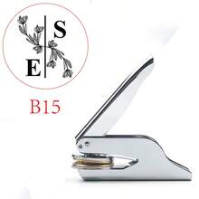 Custom Your Wedding Embosser, Napkin Embosser, Envelope And Invitation Embosser, Personalized Embosser Stamp, Custom Embosser Stamp, Personalized Wedding Embosser, Initials Embosser, Paper Embosser, Monogram Embosser Personalized Initials Embosser Stamp, Monogram Embosser,Back To School,School Supplies - Silver - View 24