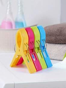 8 piezas de pinzas de plástico resistentes de colores, pinzas resistentes al viento para toallas de playa, pinzas de secado de ropa antideslizantes, abrazaderas resistentes a la oxidación para fijar sillas de playa, adecuadas para ropa de hogar, toallas, ropa de cama, toallas de playa, camping, viajes, al aire libre (interior y exterior), suministros esenciales para el hogar, pinzas para tendedero (disponibles 1/4/8 piezas)