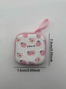 Estuche de transporte de moda impreso en EVA mini portátil, adecuado para guardar auriculares, cables, unidades USB, monedas y talla grande