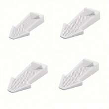 1/4 件橡胶门挡，楔形安全重型硅胶门挡，适用于所有地板类型和门缝（灰色） - 彩色 - 查看 13