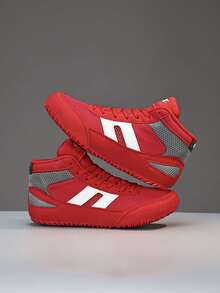 2024 专业拳击鞋，优质、舒适、防滑、耐磨、透气、脚踝支撑、纹理设计