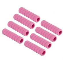 6 件/套门把手套 | 柔软、可重复使用的保险杠把手套，适用于家居和装饰 - 螺旋套，夏季防热，冬季防寒，多种颜色（米色、棕色、绿色、粉色、紫色）