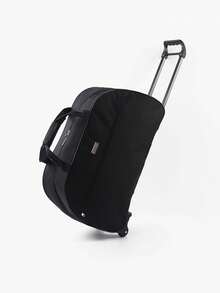 Large Capacity Wheeled Travel Bag With Handles, Fashionable And Waterproof - Black - View 8