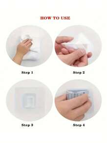 2pcs/4pcs Mop Storage Rack, Seamless Wall Mount Mop Clip, No Drilling Required, Strong Adhesive Bathroom Storage Hook