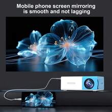 Mini Projector, Mirroring Version, Home Cinema, Classic Power Supply, Vintage Movie Watching, Support 20-80 Inches, Compatible With USB/AV/TF/Smartphone, USB Powered, Festival Gift - Multicolor - View 6
