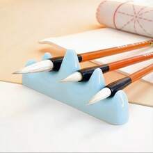 2pcs Retro Sky Blue/Black Plastic Pen Holders - Suitable For Nail Art Pens, Eyeliner Pencils, And Stationery Storage, Portable Makeup And Artist Studio Accessories