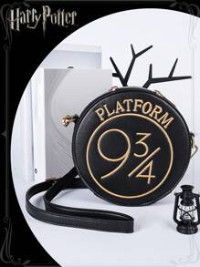 WB 1PC Harry Potter Officially Licensed Wallet Harry Potter Hermione Ron Hogwarts Bookbag Nine And Three Quarters Fashion Personalised Shoulder Bag Retro Crossbody Wallet Harry Potter Hermione Ron Hogwarts Round Bag Nine And Three Quarters Fashion Personalised Shoulder Bag Knitted Embroidered Crossbody Birthday Surprise Halloween Thanksgiving Gift