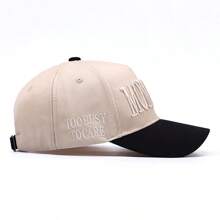Vintage Two-Tone Trucker Hat Adjustable Baseball Cap With Mommin Embroidery Ponytail Fit Unisex Outdoor Casual Headwear