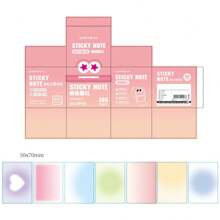 126pcs/Packs Multi-Color Pearlescent Sticky Notes, Sticky High-Capacity Gradient Marker Stickers For Students, Extended Stickers, Note-Taking, Suitable For The Office And Back To School, 200pcs/Book Artistic Style And Artistic Multi-Functional Lattice Notepad, Cheap, Affordable, Large-Capacity, Highly Attractive Notes, Fresh And Cute Reusable Notes, Can Be Used As A Note-Taking Tool, Office And School, Back-To-School Season Essentials